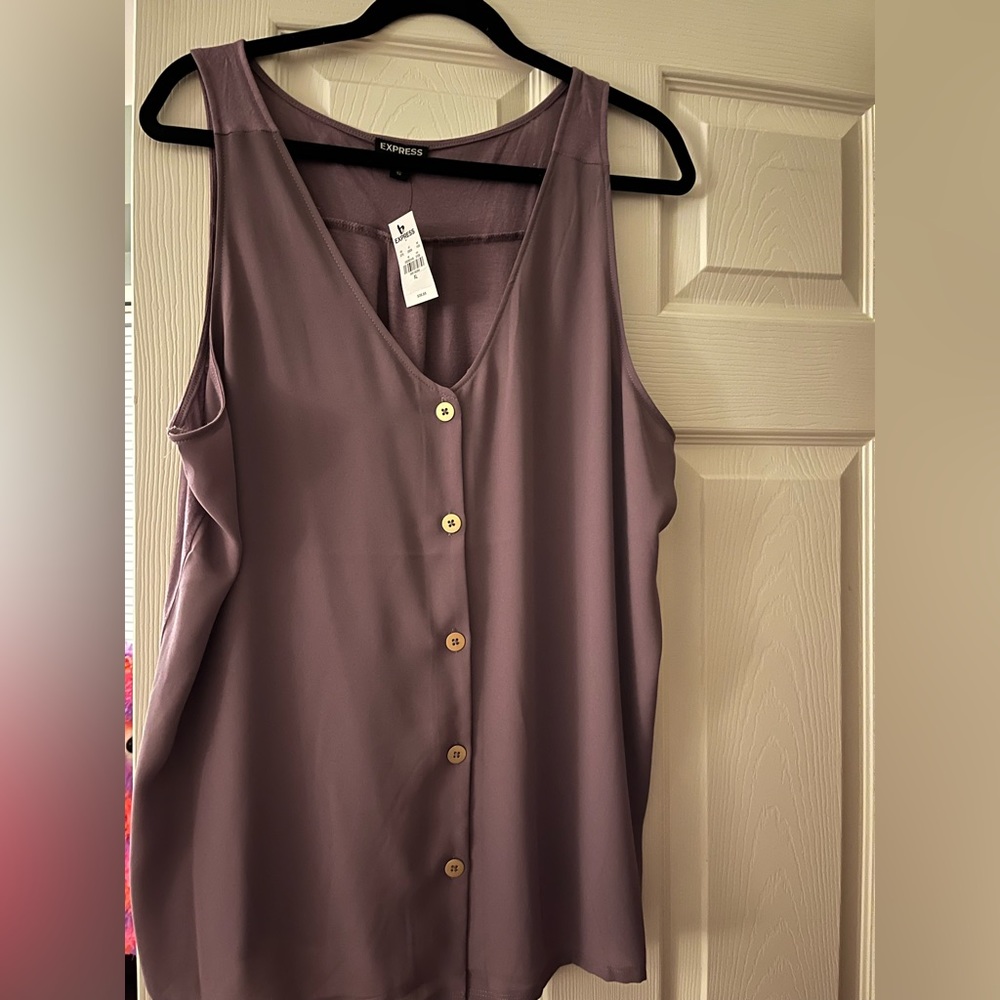 NWT Express Purple Tank Top - Size XL